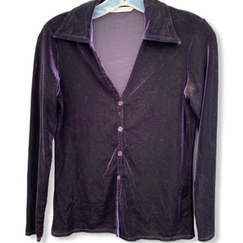 Max Studio Velvet Top